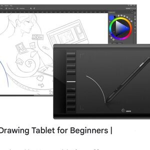 New in package- Black Drawing Tablet with Stylus